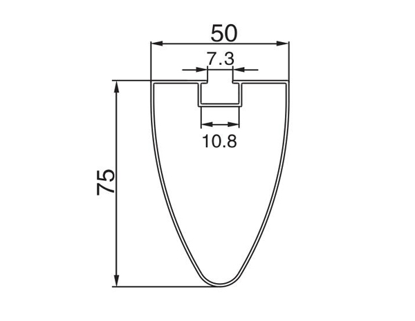 子弹头挂片 50W-75H