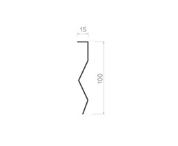 Type a 100 right angle hanging piece-100