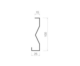 Type B 100 grooved hanging piece-25-100