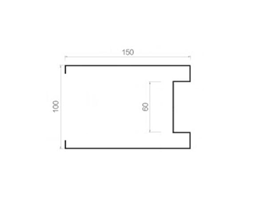 Concave square-100-150