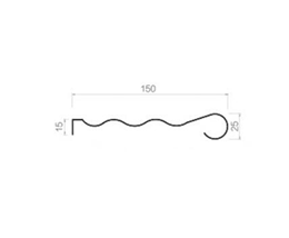 Wave type drip hanging piece-25-150